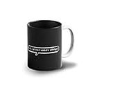 Prink Ceramic LOL ur Not Harry Styles Inner Printed Coffee Mug, Microwave and Dishwasher Safe (Black, 330ml)
