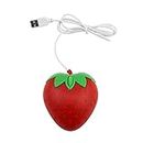 Mini USB Optical Mouse Strawberry Shape Cartoon 3D Optical Mouse with 3 Buttons for PC Laptop Computer Gift for Girls Optical Mice