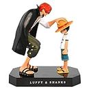 One Piece Figura Anime Luffy, Statua PVC Action Figure Anime Heroes, Action Figure One Piece Cartoon Figure Model, Personaggio Regalo Giocattolo Collezione 18 cm
