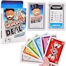 OBLRXM Monopoly Deal, Deal Kartenspiel, Monopoly Game, Monopoly junior, Family Board Game, Monopoly Board Game for Families and Kids Ages 8 and Up (blau)
