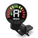 D'Addario Accessories Nexxus 360 Rechargeable Guitar Tuner - Clip On Guitar Tuner - Acoustic Guitar Tuner - Electric Guitar Tuner - 24 Hours of Tuning Time per Charge - Rotates 360-degrees