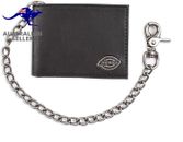 Men'S Leather Slimfold Wallet with Chain