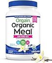Orgain Organic Vegan Meal Replacement Protein Powder, Vanilla Bean - 20g Plant Based Protein, Gluten Free, Dairy Free, Lactose Free, Soy Free, No Sugar Added, For Smoothies & Shakes - 2.01lb