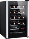 HCK 70L Wine Cooler Beverage Refrigerator,Fridge Cellar 4-22°C,For 24 Bottles
