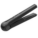 Prettrans Cordless Hair Straightener, Portable Flat Iron 3 Temperature Options and 20S Fast Heating, Long-Life Battery Ceramic Hair Straightener, Travel Size USB Rechargeable - Black