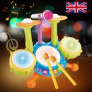 Kids Drum Kit Boys Drum Set Baby Musical Instruments Gifts Toy for 1-3 Year Old