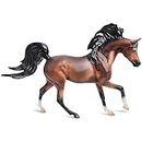 Bandai Breyer Freedom Series Mahogany Bay Arabian Horse Model, 15cm 1:12 Scale Mahogany Bay Arabian Horse Toy, Hand Painted Breyer Horse Toys Collectable Figures As Horse Gifts For Girls And Boys
