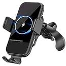 Wireless Car Charger, 15W Qi Fast Charging Auto-Clamping Car Mount, Air Vent Phone Holder Compatible with iPhone, Samsung, LG, Google1