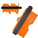 Contour Gauge Duplicator 10 Inch Duplicator, Easy Transfer Contour Gauge Duplicator Tool Precisely Cut for Carpenter Must Have Tool for DIY Enthusiast, Father's Day Gifts for Men Dad(Orange)