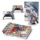 P5S Ps5 Disk Version Vinyl Stickers Ps5 Console Skin and Controller Skin Beautiful Scratch-Resistant No Bubbles-ps-19