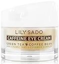 LILY SADO TEA+C™ CAFFEINE EYE CREAM - Anti-Aging Vegan Natural Eye Repair Moisturizer w Arabica Coffee Beans & Green Tea Matcha - Prevents Under-eye Wrinkles, Puffiness, Eye Bags