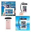 DFV mobile - Universal Protective Beach Case 30M Underwater Waterproof Bag Compatibile con Nokia Lumia 521 - Transparent