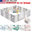 Foldable 14 18 Panels Baby Playpen Kids Safety Child Play Center Yard Indoor Toy