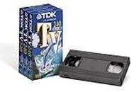TDK T14569 TV-240 Pack de 3 Cassettes vidéo VHS (240 Minutes d'enregistrement) (Import Allemagne)