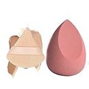 MEPOINT Makeup Sponge, 2 Pcs Multi-colored Blender Blending Beauty Sponges for Foundations,Powders & Creams, Vegan, Cruelty Free and Non-Latex (PACK OF 2) (Multi color)