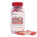 Liver & Heart Shield by Transformium Nutrition for Liver Protection, Heart Support, Kidney & Whole Body Detox with Milk Thistle, Nac, L - Glutathione (60 Capsules)