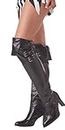 California Costumes Womens Deluxe Covers Accessory Boots, Black