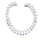 TIRUPATI Deals New Year World Classic Special Silver Plated Single Strand Ball Beaded Traditional Ethnic Anklet Jewellery For Women Silver Anklet(Pack-of-2)