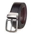 Big and Tall Reversible Belts for Men 44 to 46 Inch