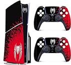 NexiGo PS5 Slim Skin for Playstation 5 Compatible, Premium 3M Vinyl Cover Skins Wraps for PS5 Slim Disc Edition Console and PS5 Slim Controller Stickers [PS5 Slim Disc Edition] Spider - Man