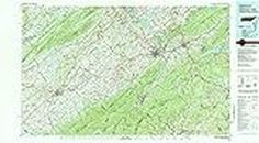 Johnson City TN topo map, 1:100000 Scale, 30 X 60 Minute, Historical, 1980, Updated 1981, 24.2 x 44.1 in - Paper
