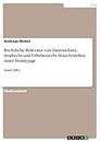 Rechtliche Relevanz von Datenschutz, Strafrecht und Urheberrecht beim Erstellen einer Homepage: Stand 2002 (German Edition)