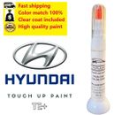 For HYUNDAI WEA DIAMOND SILVER Touch up paint pen with brush (SCRATCH REPAIR)