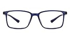 LENSKART BLU | Zero Power Blue Cut Computer Glasses| Gaming Glasses | Anti Glare, Lightweight & Blocks Harmful Rays | UV Protection Specs | Men & Women | Large | LB E13737