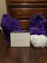 URGENTLY NEED GONE Purple and white fursuit feet paws + Feet Sock Paws