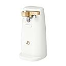 Electric Can Opener by Drew Barrymore, Stainless Steel Blade, Auto-Turn Feature (White Icing)