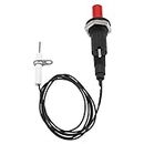 Fireplace Ignitor Ignition, Piezo Igniter BBQ Grill Push Button Igniter 1 Out 2 Piezo Spark Ignition Kit for Fireplace Stove Gas
