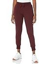Amazon Essentials Women's French Terry Fleece Jogger Sweatpant (Available in Plus Size), Burgundy, XX-Large