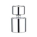Faucet Aerator, 360-degree Swivel Kitchen Faucet Aerator Splash-Proof, 2.5GPM Dual Function 2 Water Flow Sprayer Modes Water Saving Faucet Extender-55/64Inch-27UNS Female Thread/Polished Chrome