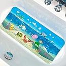 ShineCozy Cartoon Kids Bath Mat - Non Slip Bathtub Mat 35x16 Inch XL Large Size Tub Mats Anti Slip Shower Mats for Bathroom Floor (Ships)