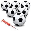 GoSports Classic Soccer Ball 6 Pack - Size 5 - with Premium Pump and Carrying Bag
