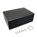 LeMotech Project Box ABS Plastic Project Case IP65 Waterproof Dustproof Junction Box Electronic Enclosure Black (10.4" x 7.2" x 3.7")