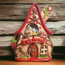 Blue Sky Clayworks Candle house Little Love Strawberries N Hearts Birds Pair New