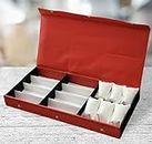 Proniks Sunglass Eyewear goggles with Watch and Accessories Storage Box Case Dubba Cover Organizer (14pcs compartment) Make in India
