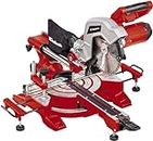 Einhell 4300380 Drag Crosscut and Miter Saw TC-SM 216 (1600 W, Turntable with Quick-Adjust Facility & Locking Positions, L+R Supports, Spindle Lock, Incl Carbide Saw Blade), 49.5 cm*75.7 cm*67.7 cm