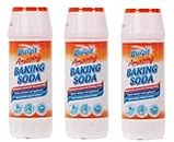 3 x Baking Soda Multipurpose Natural Cleaner Powerful Stain Remover Cleans Surfaces and Appliances Sinks Drains – 500g