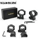 Visionking 25.4mm 30mm 35mm Aluminum Rifle Scope Picatinny Mount Ring For .223 .308 .50 Cal Hunting