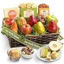 A Gift Inside Get Well Soon Cheese and Nuts Classic Fruit Basket
