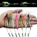 Proberos® 7 PCS Simulated Fishing Lures Soft Bait Swimbaits Slow Sinking Swimming Lures Freshwater and Saltwater,Stable and Tempting (Set 2)