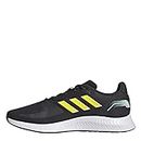 adidas Men's Runfalcon 2.0 Running Shoe, Carbon Beam Yellow Ftwr White, 8 UK