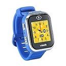 VTech KidiZoom Smartwatch DX3 with Dual Cameras, LED Light and Flash, Secure Watch Pairing, Photo & Video Effects, Games, Pedometer, Splashproof, Rechargeable Battery, Kids Age 4 and up, Blue
