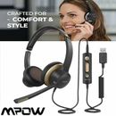 Mpow HC6 Wired Headphones Noise Cancelling Headset with Mic For Computer PC AUS