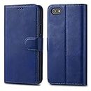 GAPlus iPhone 6 6S Case - Premium Wallet Leather Flip Case Cover For iPhone 6 6S With [Card Holder] [Magnetic Closure] (Blue)
