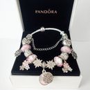 Pandora Charm Bracelet With 925  Silver Charms (19cm/7.5")