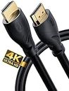 PowerBear 4K HDMI Cable 6 ft | High Speed, Rubber & Gold Connectors, 4K @ 60Hz, Ultra HD, 2K, 1080P, & ARC Compatible for Laptop, Monitor, PS5, PS4, Xbox One, Fire TV, Apple TV & More…