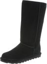 BEARPAW Women's Elle Tall Winter Black Boot Classic Suede size 8, Open box
